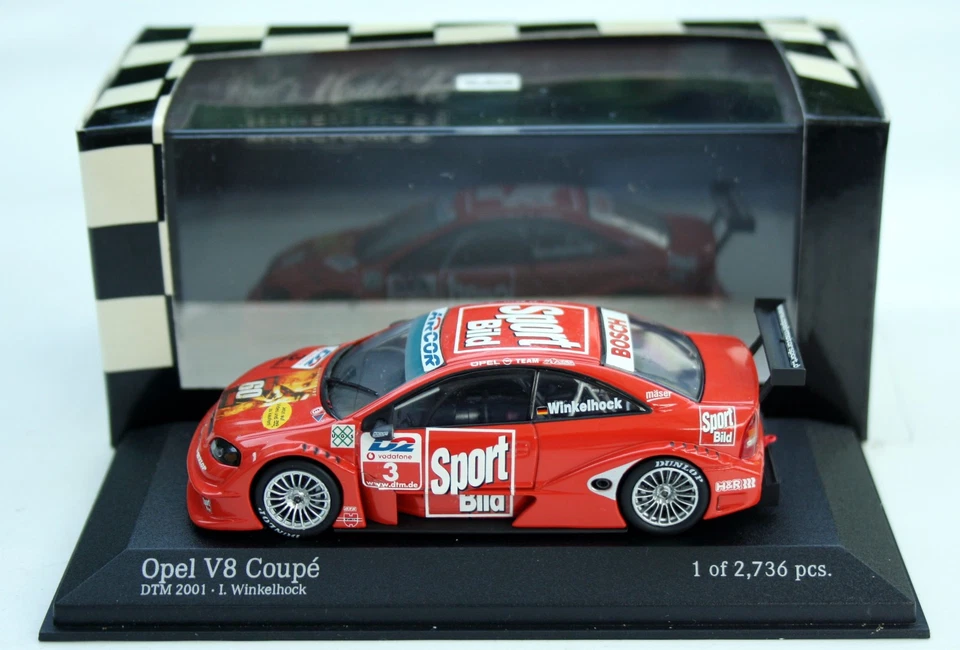 Vauxhall Astra V8 cupé DTM 2001 #3, culata angular Joachim, modelo Minichamps M.1: Foto 4 de 4