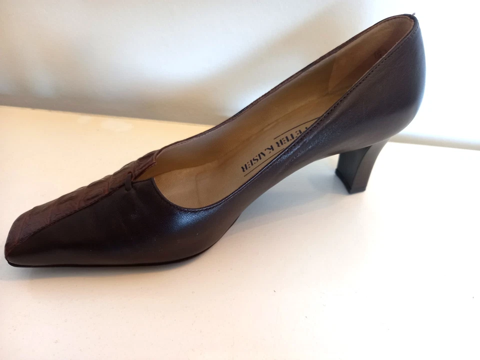 Chaussures marron - vintage - Taille 38 - Peter Kaiser - Photo 4/4