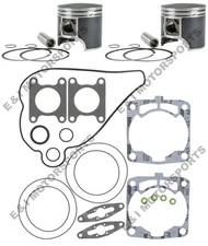 Polaris IQ Touring CFI 600 SPI Pistons Top End Gasket Kit Std 77.25mm 2007 2008