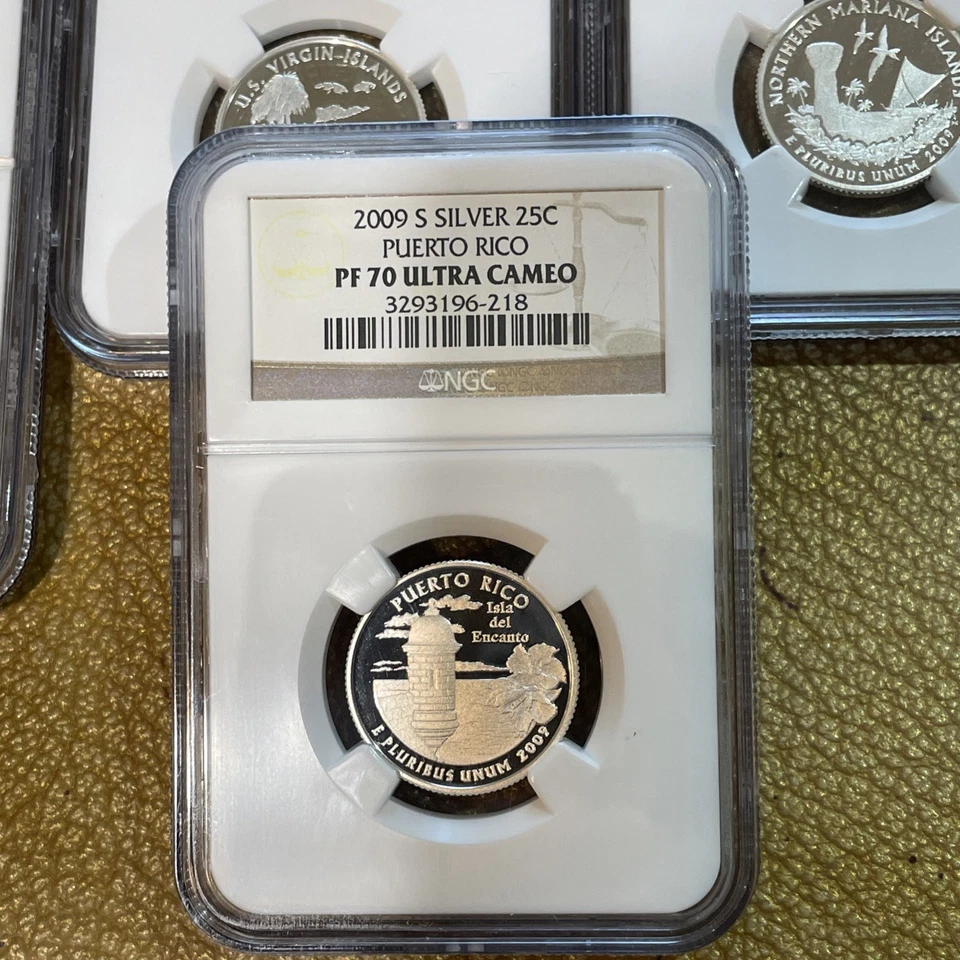2009 S , 6-Coin Set, SILVER Proof, District and Territories NGC Pf 70 Ucam - Image 4 of 4