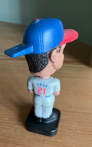 Chicago Cubs Baseball - Mini Bobble Head #21 Sammy Sosa Away Jersey 2003 - Picture 3 of 7