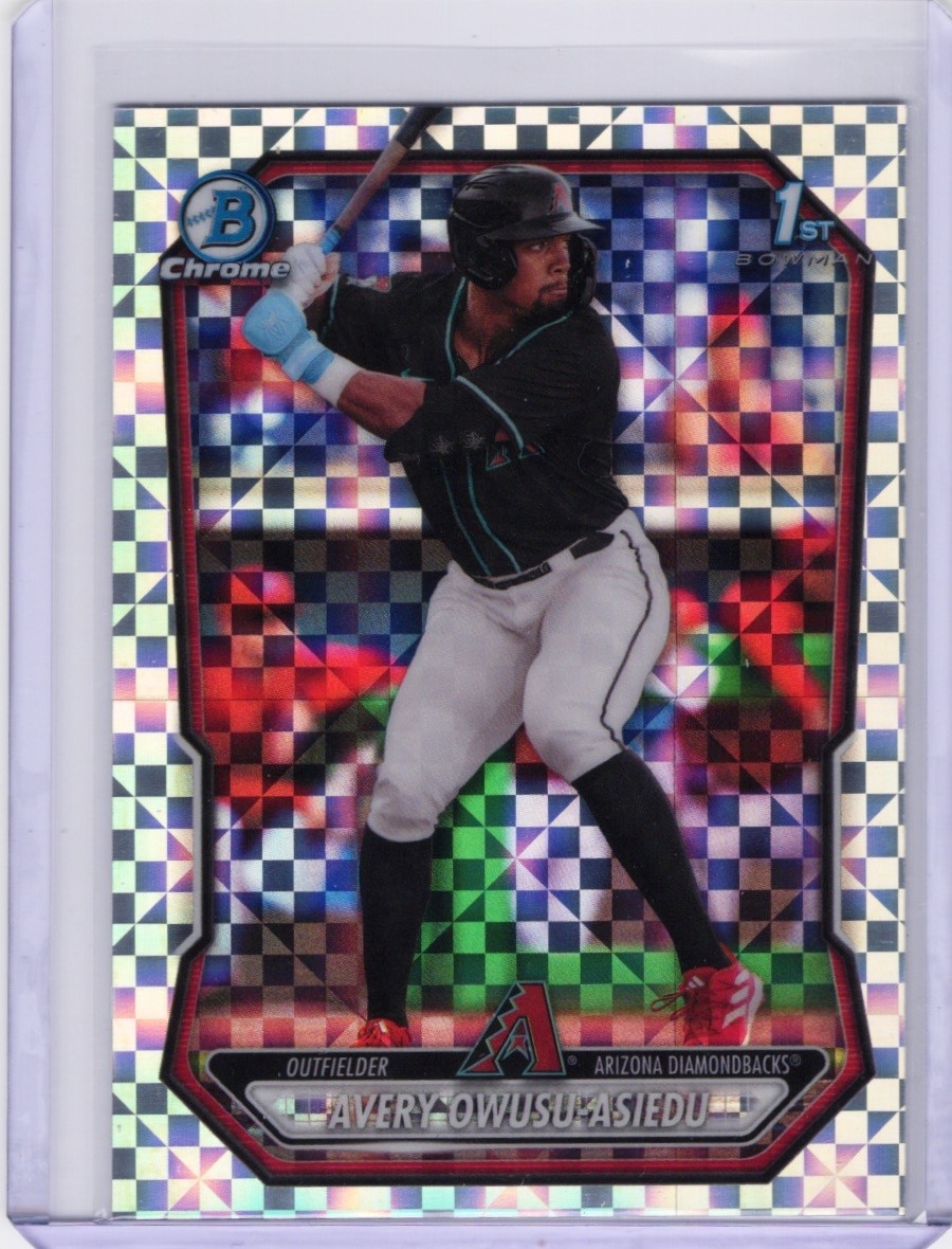 Avery Owusu-Asiedu 2026 Bowman Chrome Baseball 1st Bowman X-Fractor Diamondbacks