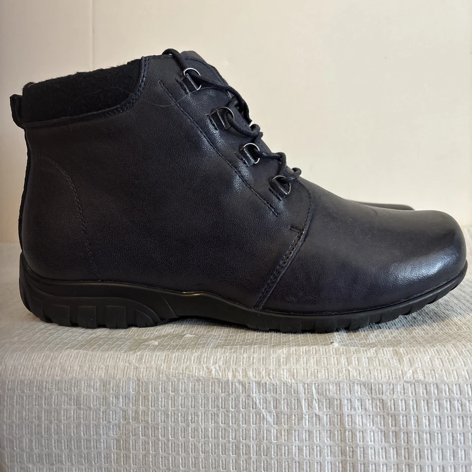 Botín Propet Delaney para mujer azul marino cremallera lateral encaje frontal WFV002L talla 10 usado en excelente estado Foto 4 de 4
