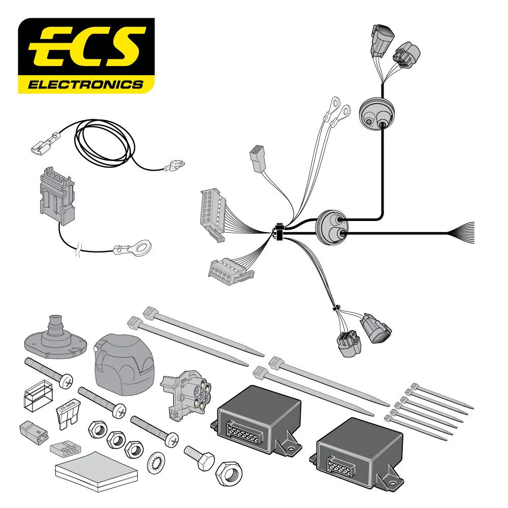Towbar Wiring Kit 7 Pin VAUXHALL Combo Van July 2016 - August 2018 OP072BHU