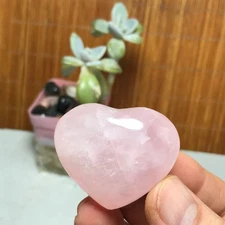 Wholesale Polished Pink crystal Heart Specimen Healing 43-37-26mm A2846