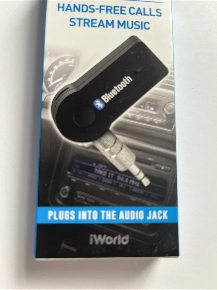 Bluetooth Audio Car Adapter Hands-Free Calls & Home Stereo -3.5mm Rechargeable  - Image 2 of 4