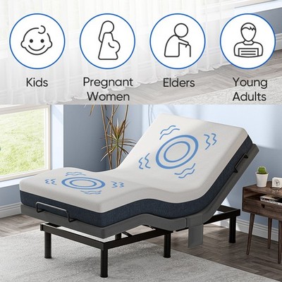 Twin XL Electric Adjustable Bed Frame With Massage 1000LB Capacity Base