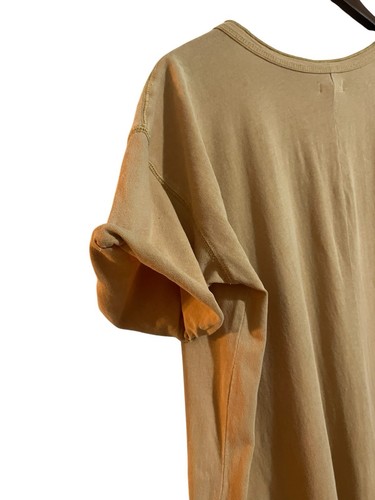 Billabong Womens Large Crop Knit Jumpsuit Mustard Short Sleeve Relaxed - Picture 4 of 5