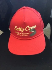 Salty Crew Good Times Trucker Hat Red One Size Fits All