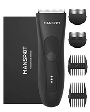 MANSPOT Groin Hair Trimmer for Men Electric Ball Trimmer/Shaver Replaceable C...
