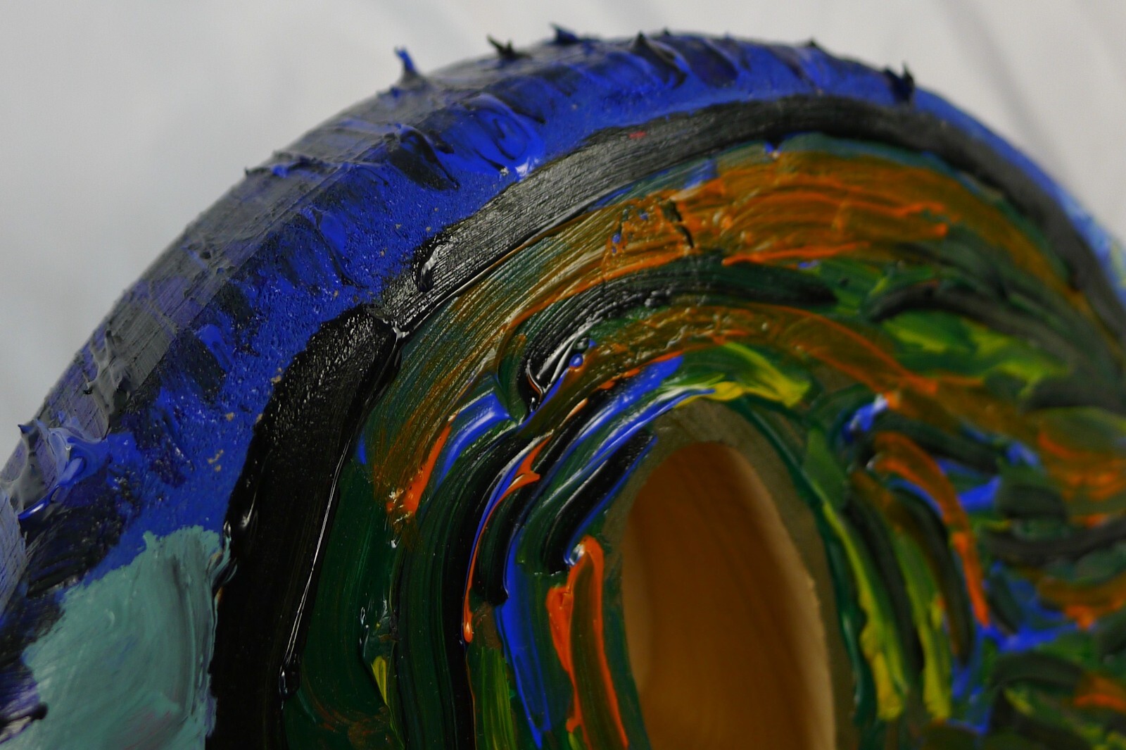 Strat Body 2pcs North American Alder HSS Hand Acrylic Oil Painting ≦3.52Ibs