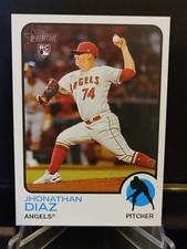 Jhonathan Diaz RC 2022 Topps Heritage High Number SP #711 - Los Angeles Angels
