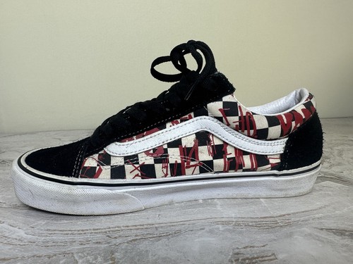 Mens Vans Checkered Vans Logo Low Top Sneaker Shoes 500417 Size 9 - Picture 2 of 16