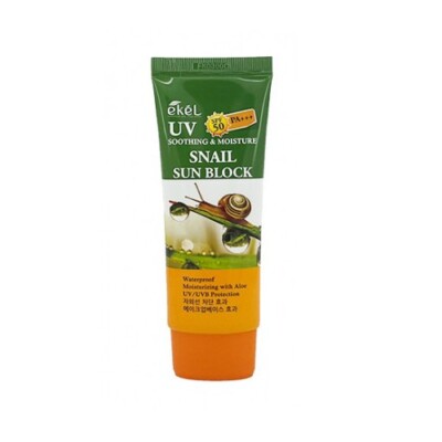 EKEL Soothing & Moisture Snail Sun Block 70ml SPF50 PA+++ K-Beauty