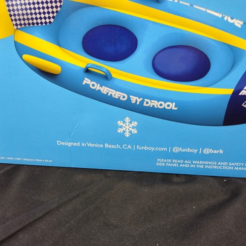 FUNBOY BARK Barkin Blue Rocket Snow Sled Luxury Inflatable Winter Sled. - Picture 3 of 13