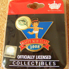 2008 Florida Marlins Baby New Year's lapel pin MLB