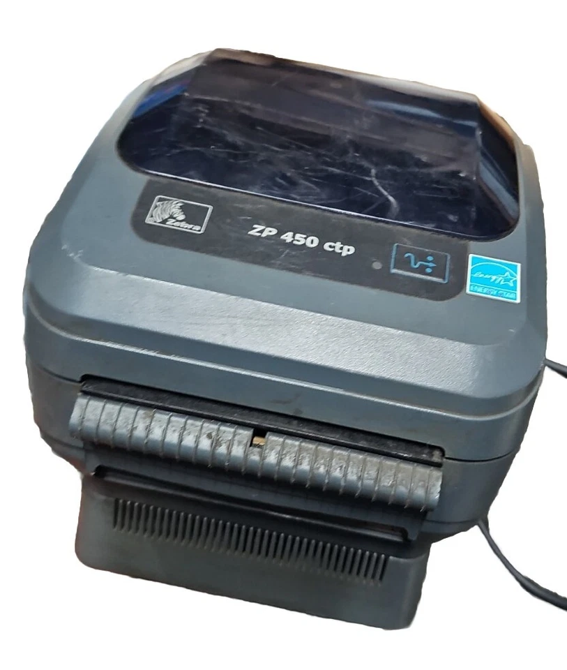 *Tested & working* Zebra ZP 450 CTP Thermal Label Printer WITH Power Adapter - Image 2 of 4