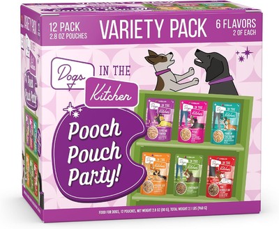 Weruva Dogs in The Kitchen, Variety Pack, Pooch 2.8 Ounce (Pack of 12), Multi 