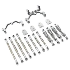 14Pcs/Set Metal Pull Rod Steering Servo Link Linkages & Shock Absorber