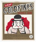 Leaf Goldfinks Bubble Gum Vending Machine Sign - 3 3/4 in by 4 1/2 in.