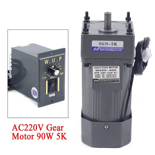 5K 220V einphasig Getriebemotor Elektromotor m/Drehzahlregler Regelbar Speed 90W - Bild 5 von 15