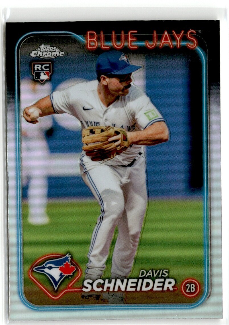 2024 TOPPS CHROME Baseball Davis Schneider RC REFRACTOR #290