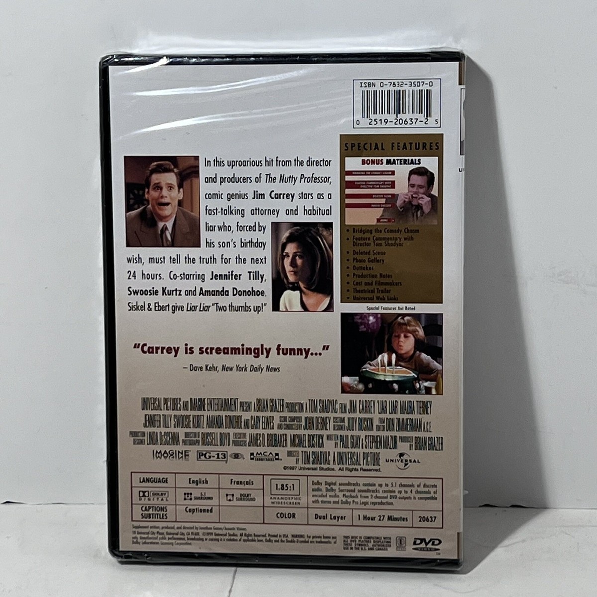 Liar Liar Dvd Collector's Edition Widescreen, Sealed Jim