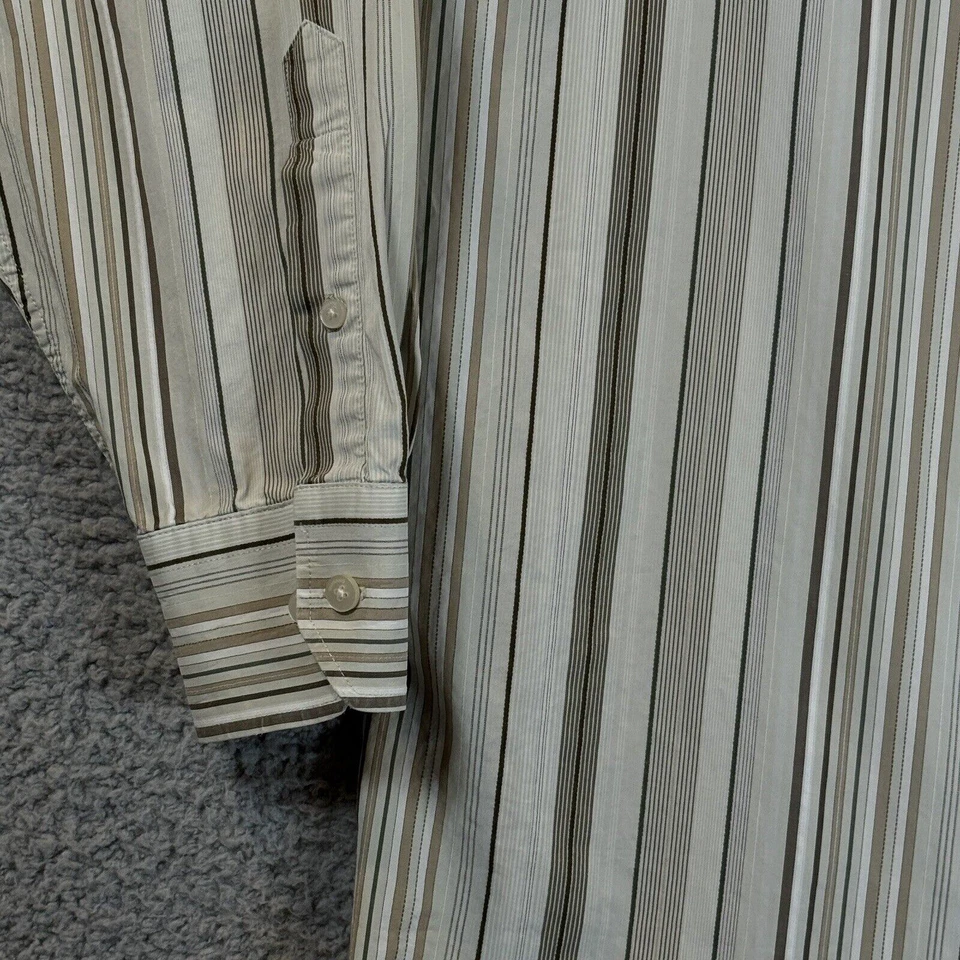 Camisa de manga larga marrón XLT de Murano Buttom Up para hombre Foto 2 de 4