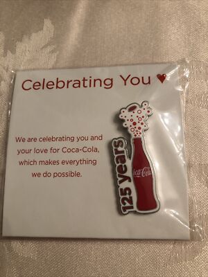 Coca-Cola Celebrating You 125 Years Lapel/ Hat Pin New | eBay