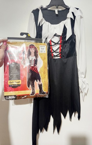 Girl's Buccaneer Beauty/ Pirate Complete Halloween Costume Sz Small 4-6. NEW - Picture 11 of 11