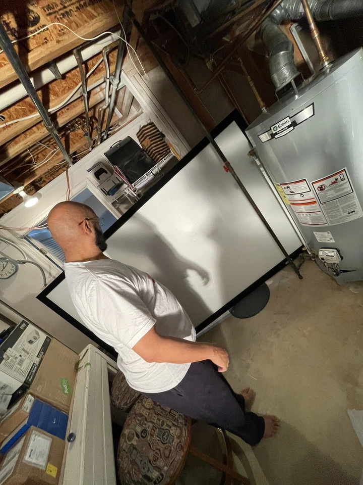 Tela de projeção Focupix 110 polegadas 1,1 grão - Imagem 4 de 4