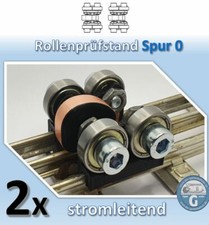Rollenprüfstand Spur 0 Mini, 2x Rollenbock STROMLEITEND, Lionel Märklin (12302)