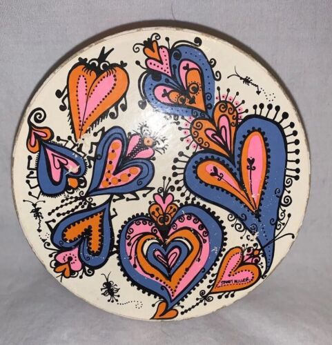 Vintage Springbok Mini 7in Puzzle- Love Thingies By Sandy Miller 1969 Hearts