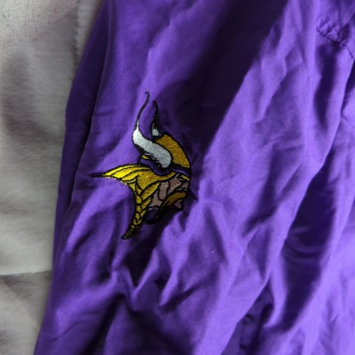 Minnesota Vikings NFL PUMA Football Jacket Nylon Youth Large 14-16 - Picture 14 of 15