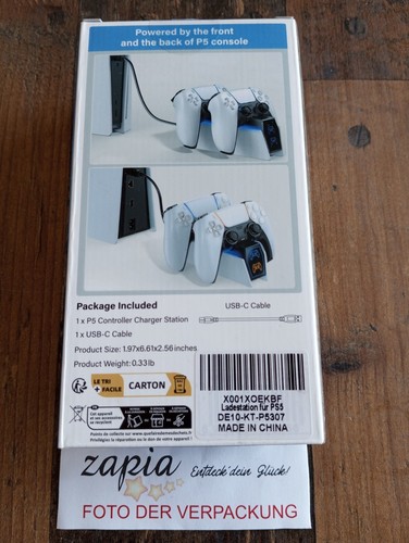 NΕЦ & ОѴP: PS5 (Schnell-) Ladestation für PS5 & Edge-Controller m. LED Anzeige - Bild 3 von 4