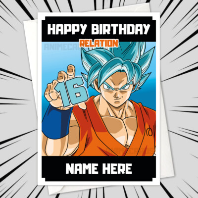 Greeting Cards Party Supply Dragon Ball Z Goku X Vegeta Birthday Cards Home Garden Greeting Cards Party Supply Dragon Ball Z Goku X Vegeta Birthday Cards Home Garden