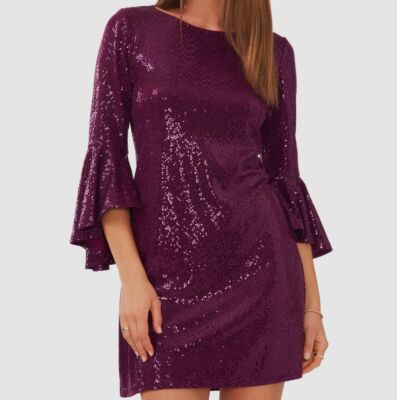 vince camuto purple sequin dress Vince Camuto Purple Sequin Dress