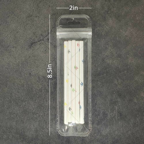 Multi-Size Clear/Clear/Clear Glossy Flat Mylar Zip Seal Bags w/ Hang Hole - Picture 10 of 16