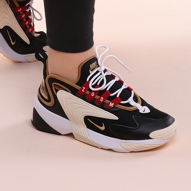 Nike Zoom 2K Women's Casual Shoes Black/Metallic Gold AO0354-005 AUTHENTIC | eBay