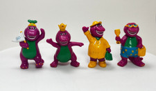 Vintage Barney Cake Topper Decorator Party Favors 4 Figures 1993 Lyons
