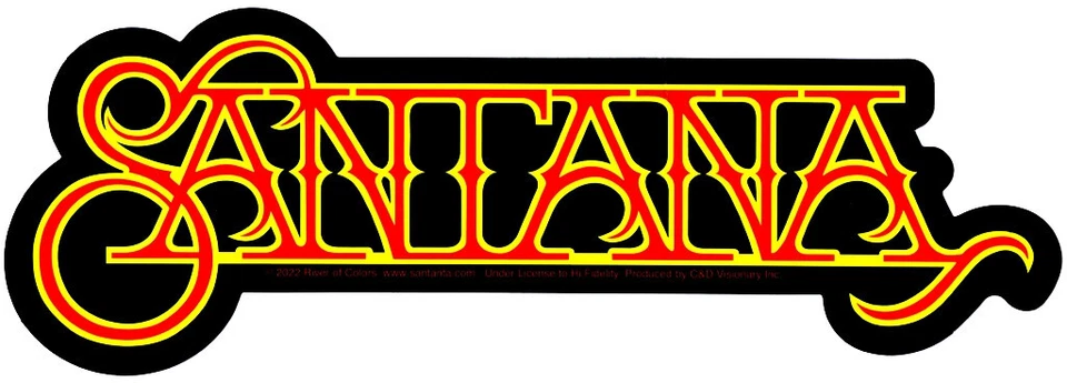 C&D VISIONARY Santana Logo Sticker Decal Rock n Roll, Latin Rock, Jazz, Fusion, Funk