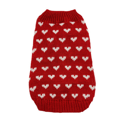Small Pet Dog Warm Jumper Sweater Dress Clothes Puppy Cat Winter Knitted Co -