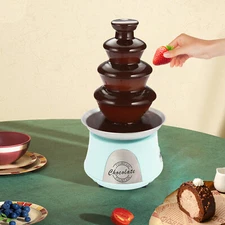 4 Tier Chocolate Fountain Machine 180W 2.2Lbs Capacity Party Wedding Dessert US