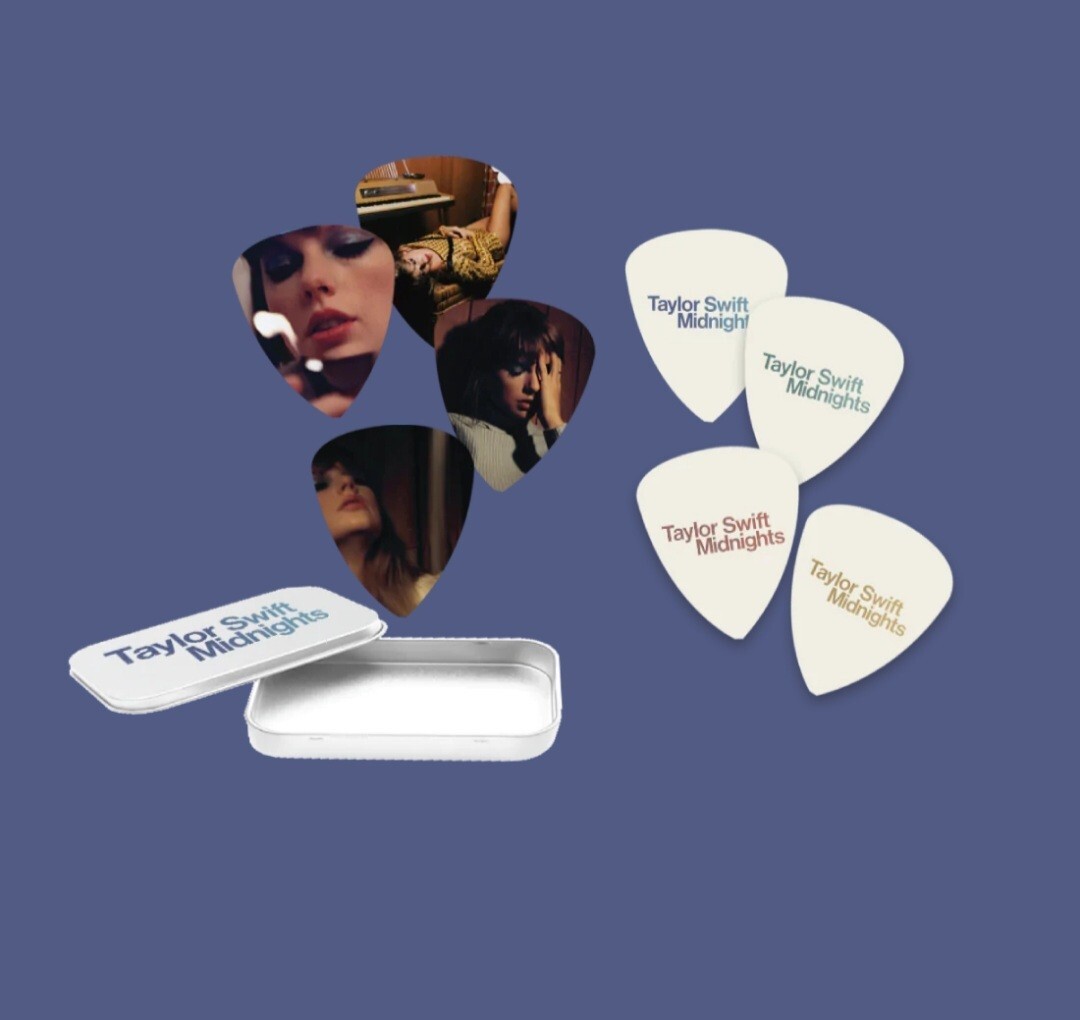 Taylor Swift Midnights Guitar Picks & Metal Tin | eBay