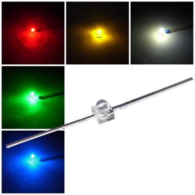 mini Leds 2,2x2,2mm Led axial Modellbau Leuchtdiode Zug Lok Sub-Miniatur Micro