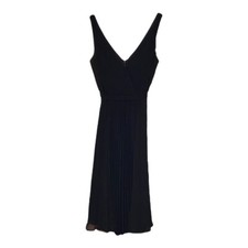 DAVID'S BRIDAL Black Cocktail Dress Womens Size 8 Flowy Sleeveless Fit & Flare