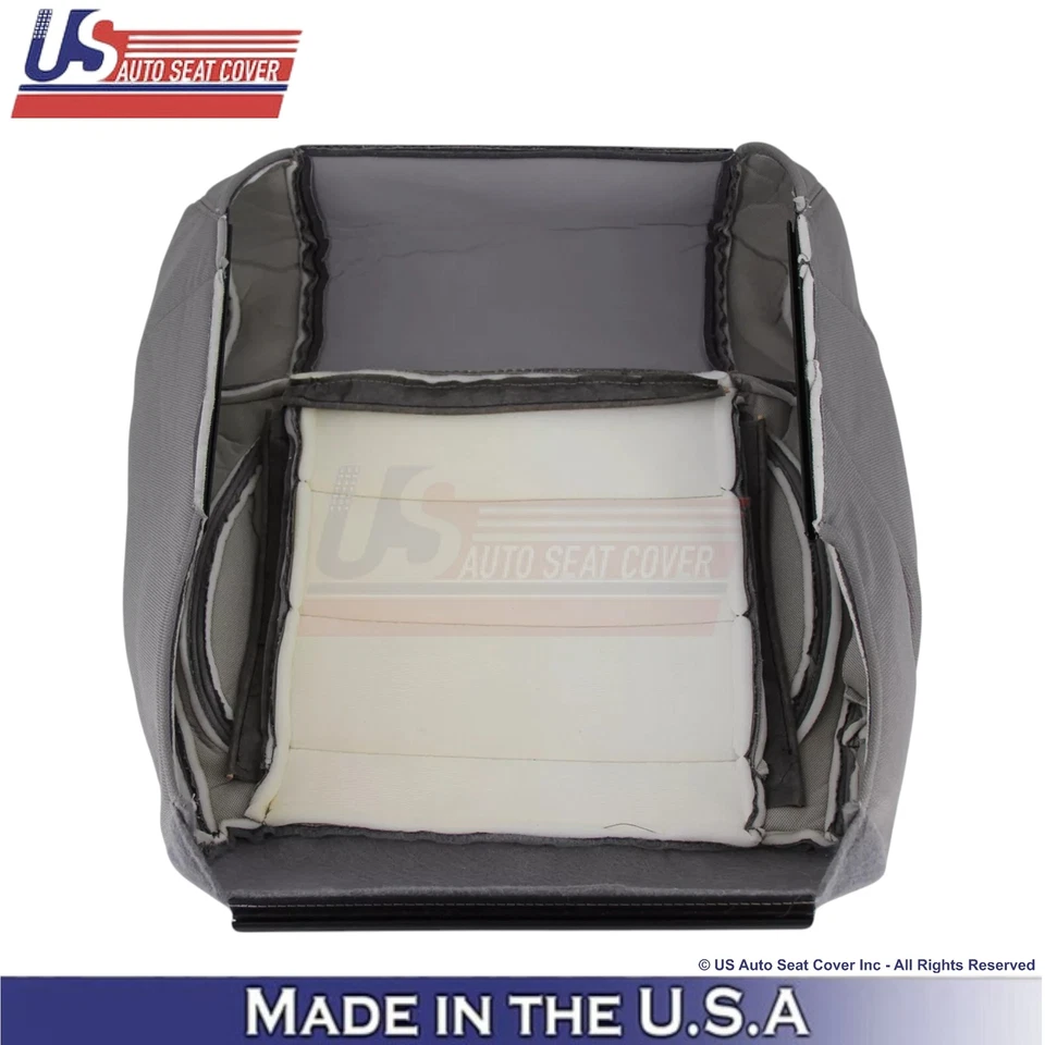 Cubierta de asiento inferior de tela para Jeep Wrangler Rubicon Sahara 2007 mediana Pizarra Foto 2 de 4