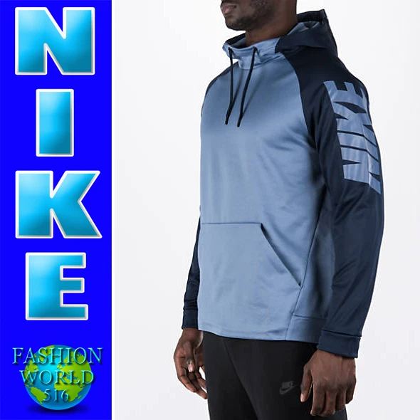 Nike Therma Pullover Training Hoodie Men's Size XL 800309 404 Ocean Fog Blue
