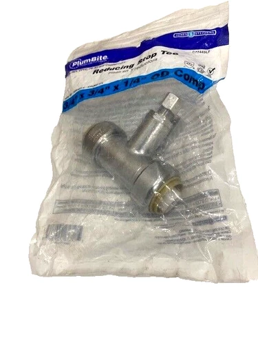 JONES STEPHENS C77445LF 3/4" x 3/4" x 1/4" REDUCING STOP TEE - Picture 3 of 3