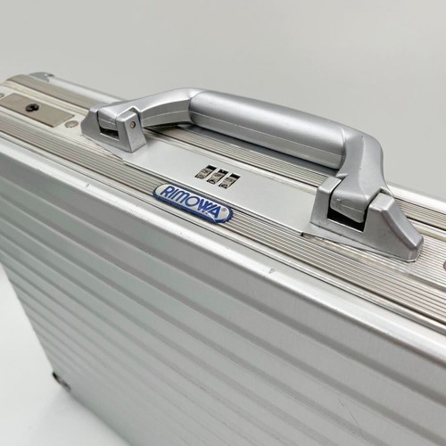 Rimowa Attache Case 42x32x9cm Silver Business Briefcase Duralumin Used - Picture 3 of 19